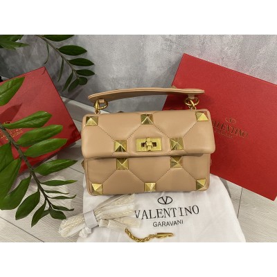 Стильная женская сумка Valentino цвет беж 2214