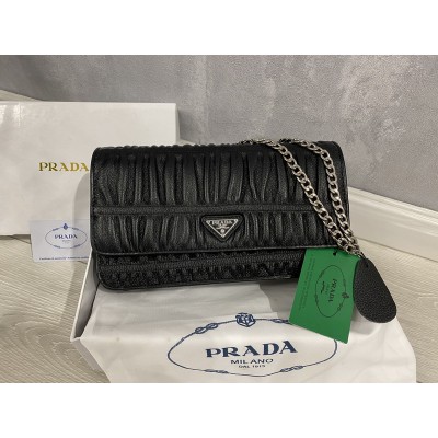 Сумка клатч Prada натуральная кожа реплика 2216