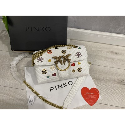 Сумка Pinko натуральная кожа белая арт 2205