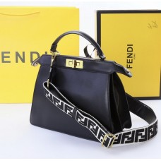 Сумка Fendi натуральная кожа  в черном цвете арт2204