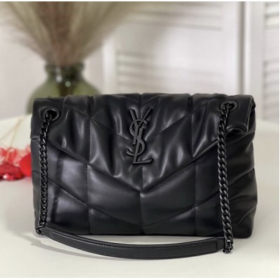 Сумка YSL из натуральной кожи с черной фурнитурой  арт 20407