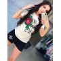 Костюм женский шорты и футболка Chanel вышивка арт 0330-K