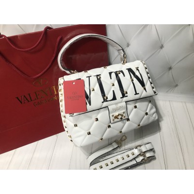 Сумка Valentino Caravani Candystud Lux в чёрном цвете арт 20502