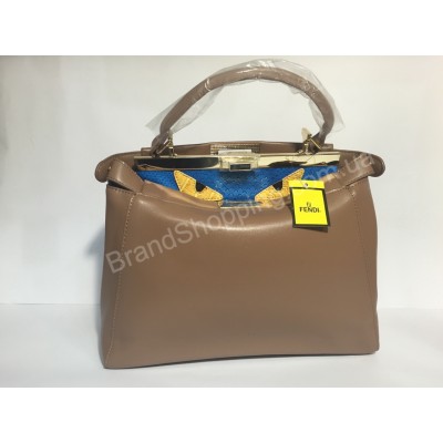 Сумка Fendi Peekaboo  beige 0191s Сумка Fendi Peekaboo  beige 0191s