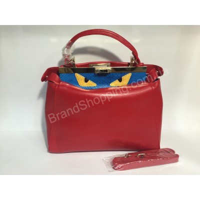 Сумка Fendi Peekaboo red 0192s