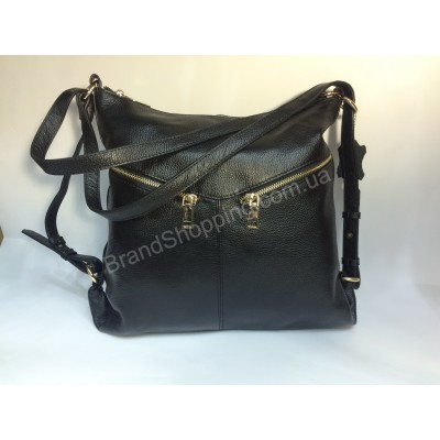 Кожаная сумка-рюкзак Modena black 0202s