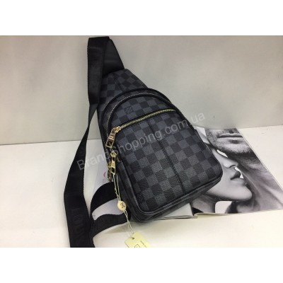 ХИТ!Мужская кожаная сумка бананка Louis Vuitton 1832
