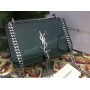 Кожаная сумка YSL green 0216s