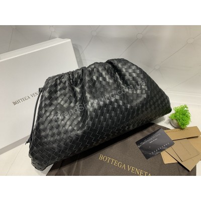 Стильная женская сумочка клатч Bottega Venetta в черном цвете  арт 20411