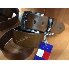 Кожаный ремень Tommy Hilfiger 1024 ширина 4,5см рыжий