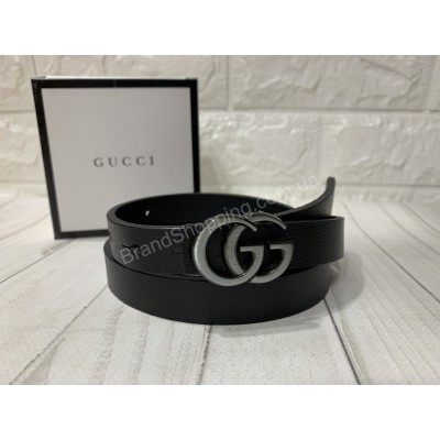 Ремень Gucci ширина 2см в черном цвете арт 20279