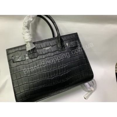 Женская сумочка YSL рептилия в черном цвете арт 20426