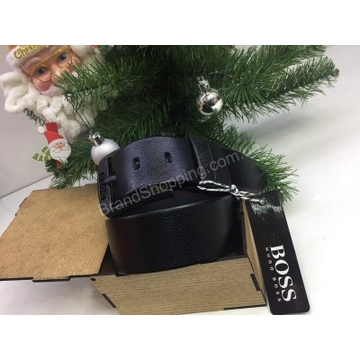Кожаный ремень Hugo Boss из натуральной кожи для настоящего мужчины 1724