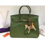 Брендовая сумочка Hermes Birkin 35см и 30 см в люкс качестве цвет зеленый 17841