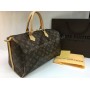 Сумка Louis Vuitton Speedy канва и кожа с номерным знаком арт 20159