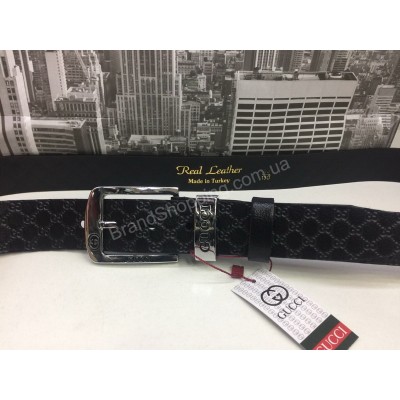 Стильный ремень Gucci Lux натуральная кожа 1559