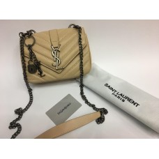 Кожаная брендовая женская сумка YSL lux копия 1274