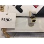 Шикарная женская сумочка Fendi Lux из натуральной кожи арт 20165