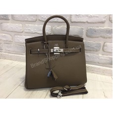 Стильная женская сумочка Hermes Birkin 30 см  в люкс качестве натуральная кожа 1786