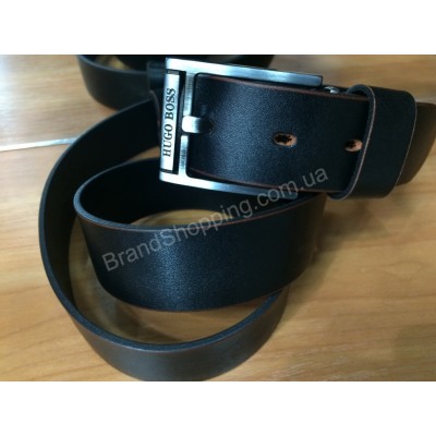 Кожаный ремень Hugo Boss 1099 ширина 4см