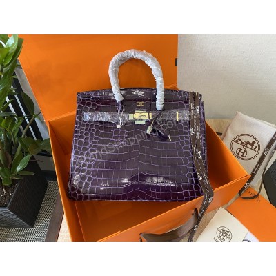 Сумка Hermes Birkin 35см крокодил натуральная кожа арт21461