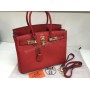 Сумочка Hermes Birkin 30см из телячьей кожи в красном цвете 1696