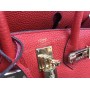 Сумочка Hermes Birkin 30см из телячьей кожи в красном цвете 1696