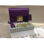 Кожаная женская сумочка Furla Lux фиолетовая 1269