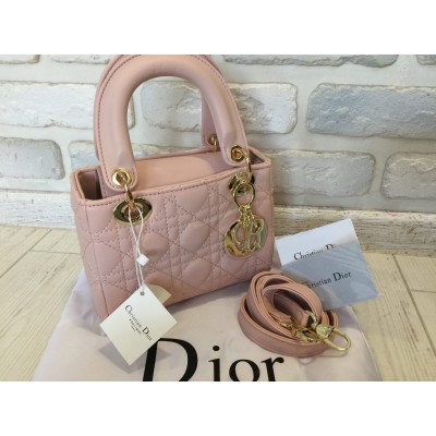 Модная женская сумка Dior Lady mini 0378
