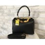 Кожаная сумка Fendi Peekaboo black 0193s