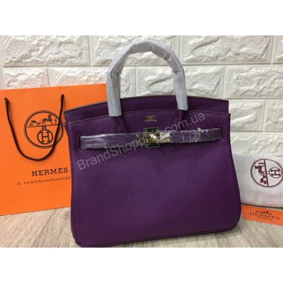 Сумка Hermes Birkin  30 см копия класса ААА с номерным знаком арт 20175