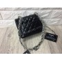 Сумочка Chanel Classic mini  из натуральной кожи в черном цвете  арт 20181