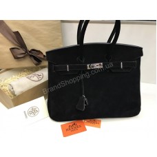 Сумочка Hermes Birkin 35см из натуральной замши в lux качестве 1756