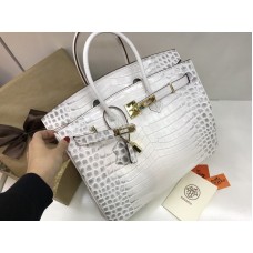 Стильная сумочка Hermes Birkin 35 см из натуральной кожи под рептилию 1757