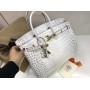 Стильная сумочка Hermes Birkin 35 см из натуральной кожи под рептилию 1757