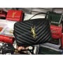 Шикарная сумочка YSL из натуральной кожи в Lux  качестве в черном цвете арт 20193