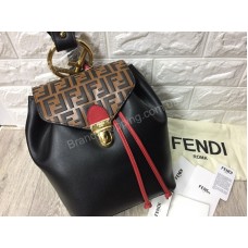 Рюкзак Fendi Lux из натуральной цельной кожи копия класса ААА в полном комплекте арт 20205