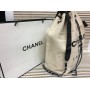 Модный рюкзак Chanel бежевый 1287