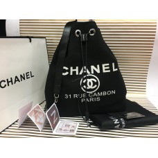 Модный рюкзак Chanel черный 1287