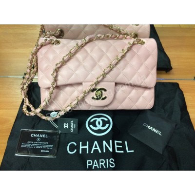Оригинальная женская сумка Chanel Classic pink  1315