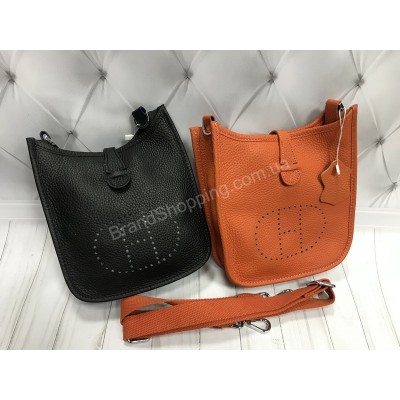 Стильная сумочка Hermes Evelin mini натуральная кожа арт 20520