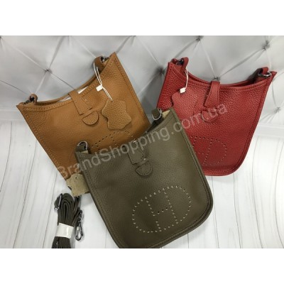 Стильная сумочка Hermes Evelin mini натуральная кожа арт 20521