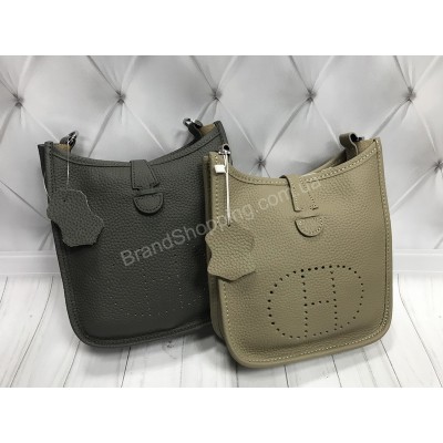 Стильная сумочка Hermes Evelin mini натуральная кожа арт 20522