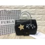 Сумка женская Furla из натуральной кожи в черном цвете арт 20231