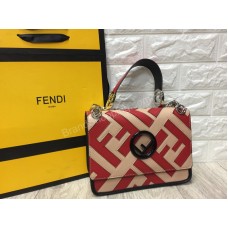 Шикарная женская сумочка Fendi класс ААА в бежевом цвете  из натуральной кожи арт 20237