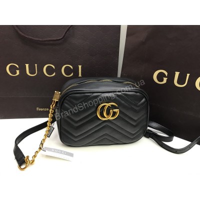 Стильная сумочка Gucci Lux черная   1762