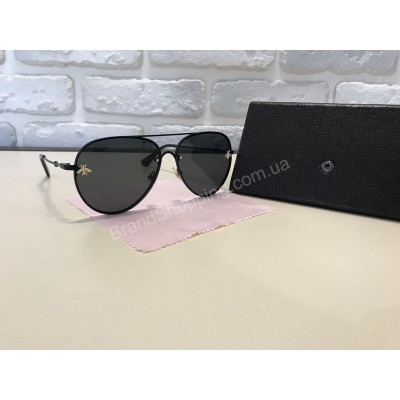 NEW 2018!!Очки солнцезащитные GUCCI  капли цвет черный  1745