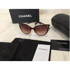 NEW 2018!!Очки солнцезащитные CHANEL в полном комплекте цвет коричневый 1732