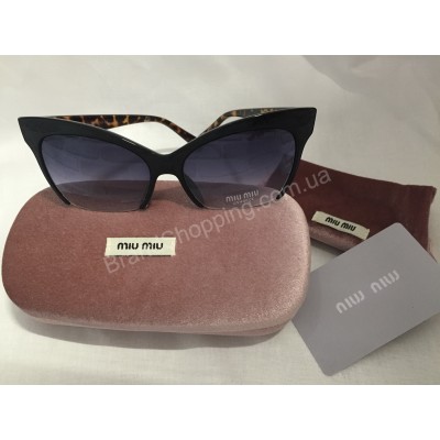 Солнцезащитные очки MIU MIU с леопардовыми дужками 8538O