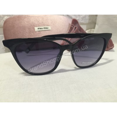 Солнцезащитные очки MIU MIU чёрные 2407O